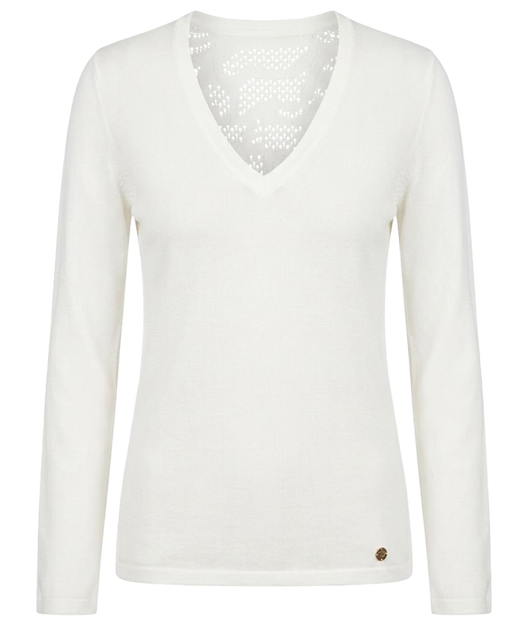 VERSACE COLLECTION Белый хлопковый джемпер / свитер, фото 1