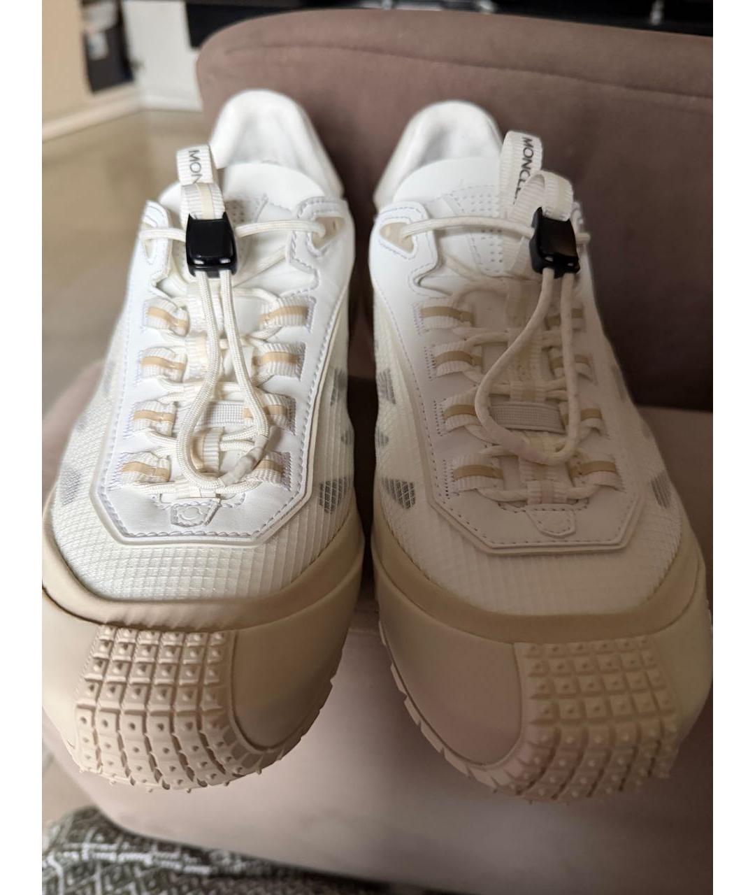 MONCLER Бежевые синтетические кроссовки, фото 2