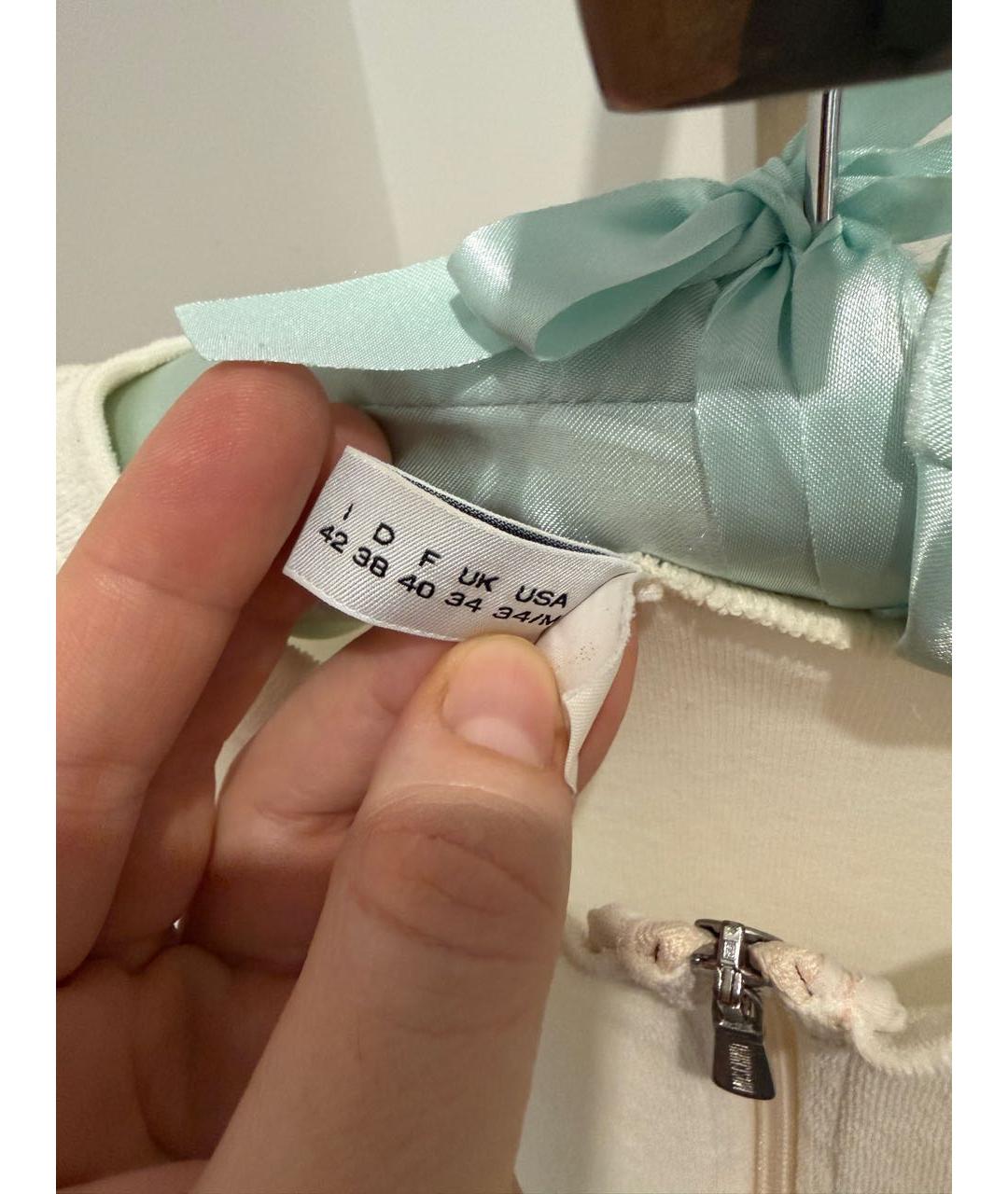 MOSCHINO Белый хлопковый кардиган, фото 5