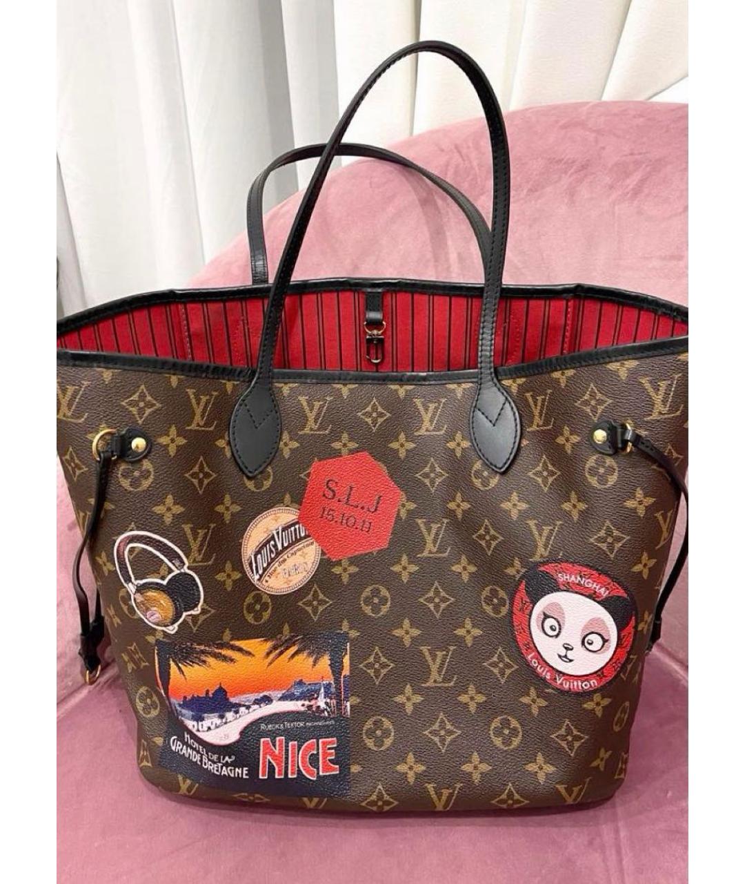 LOUIS VUITTON Коричневая сумка тоут, фото 2