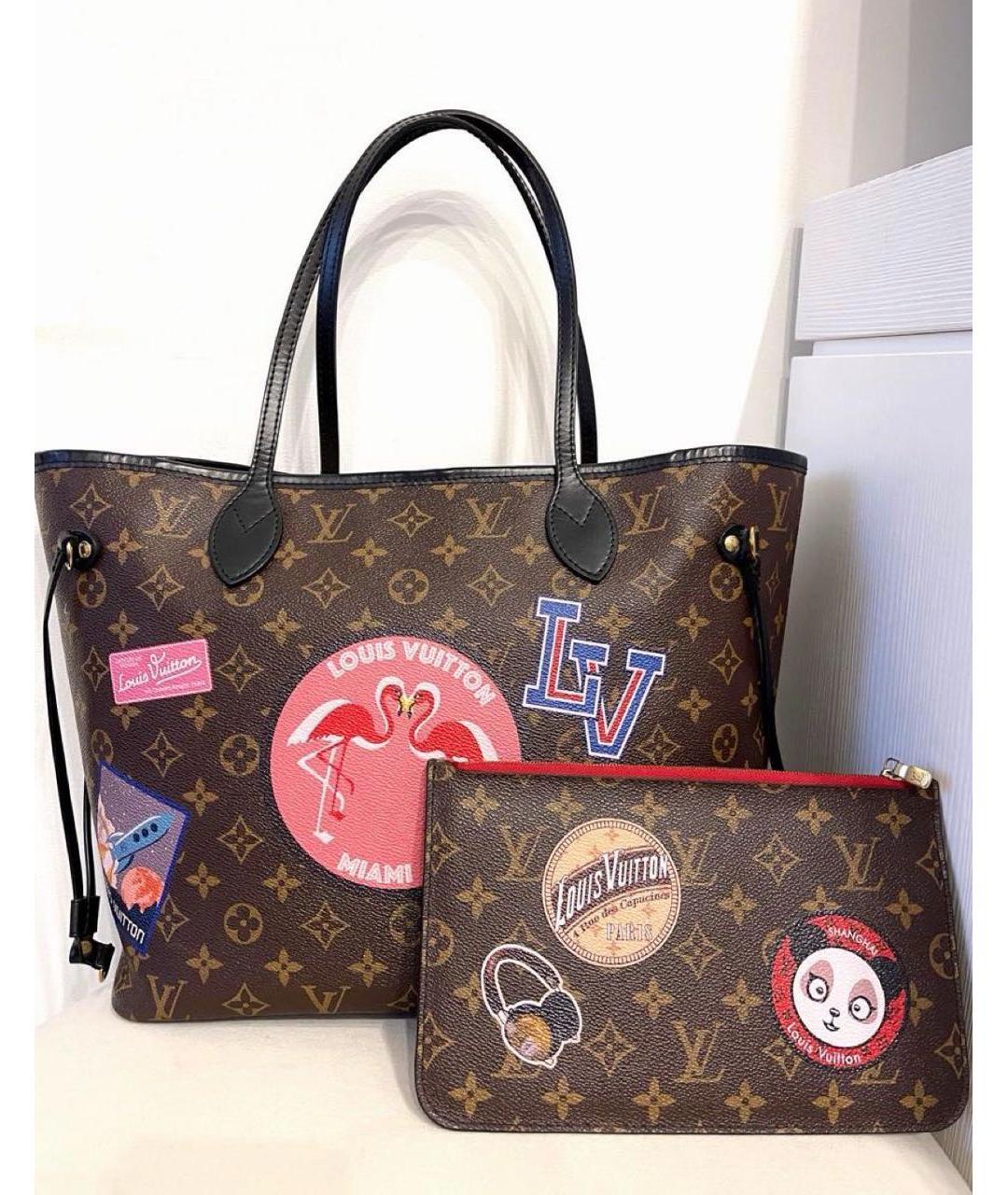 LOUIS VUITTON Коричневая сумка тоут, фото 3