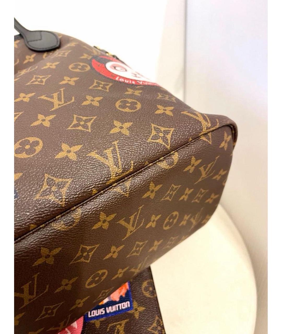 LOUIS VUITTON Коричневая сумка тоут, фото 5