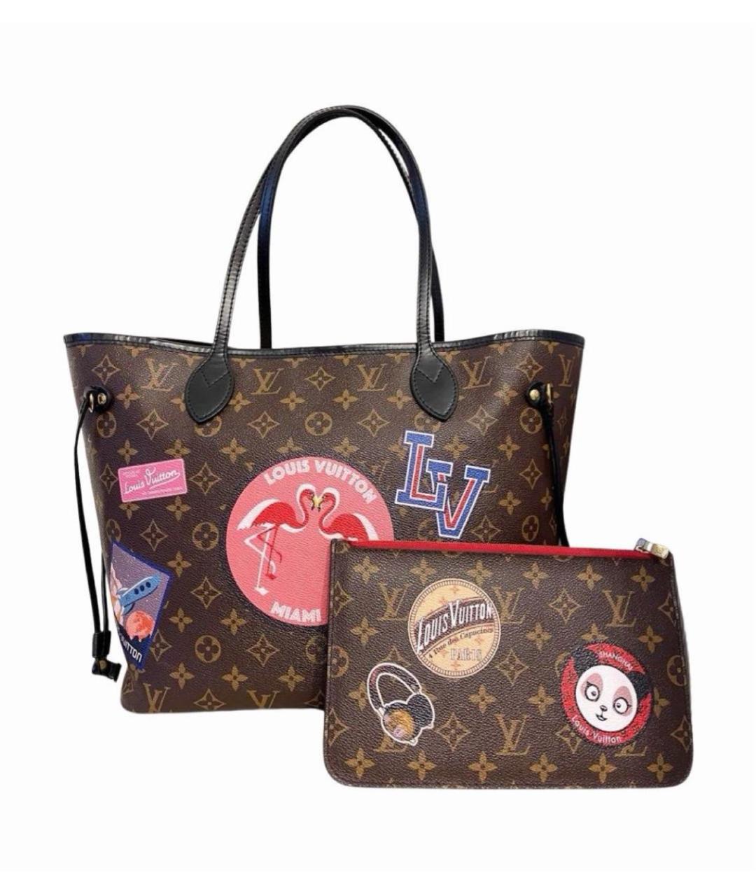 LOUIS VUITTON Коричневая сумка тоут, фото 6