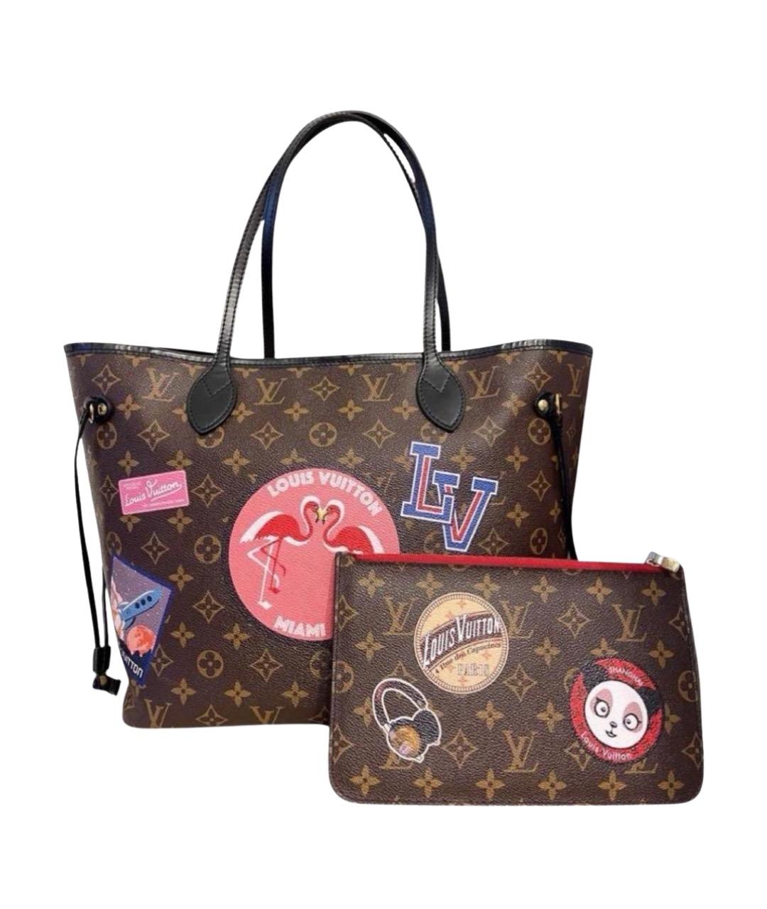 LOUIS VUITTON Коричневая сумка тоут, фото 1