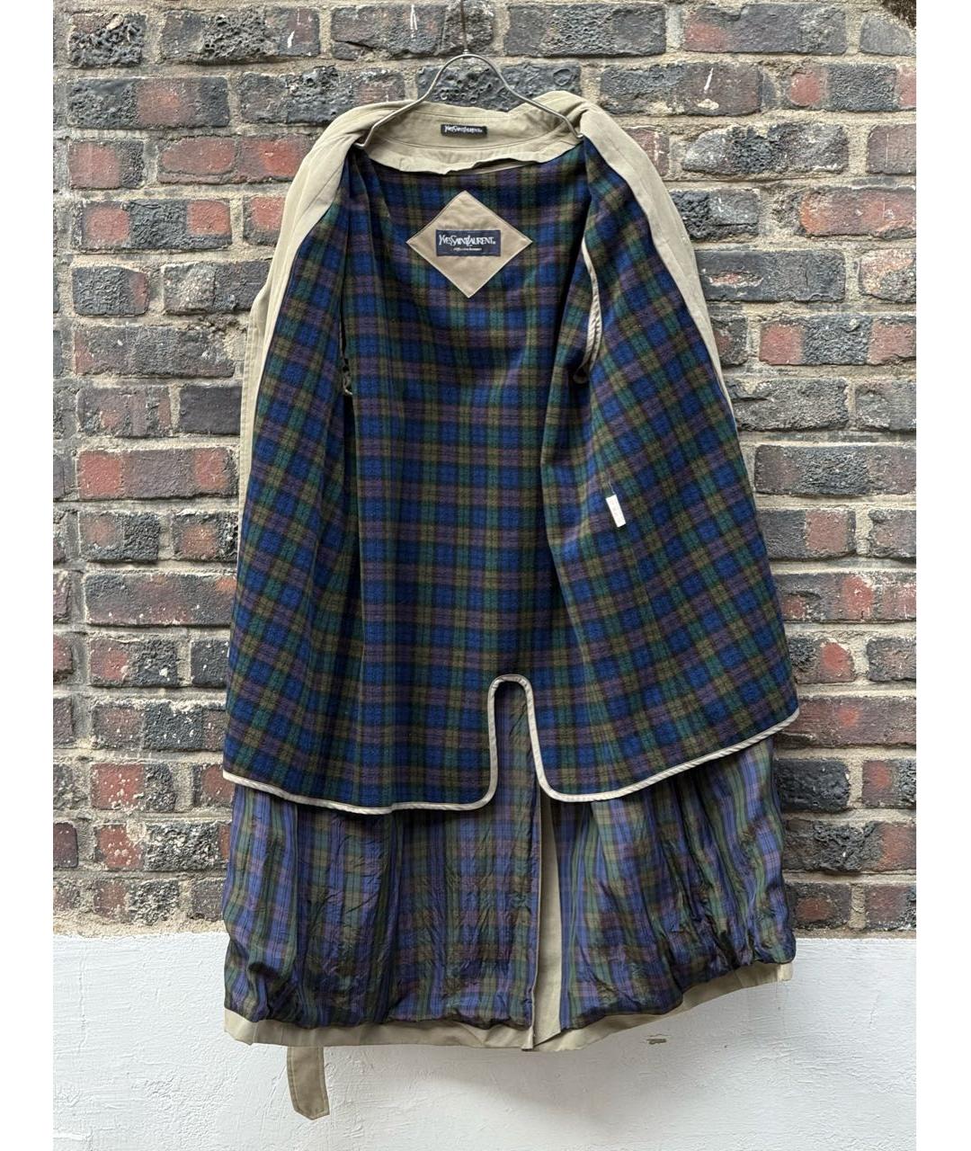 SAINT LAURENT Бежевый тренч / плащ, фото 8