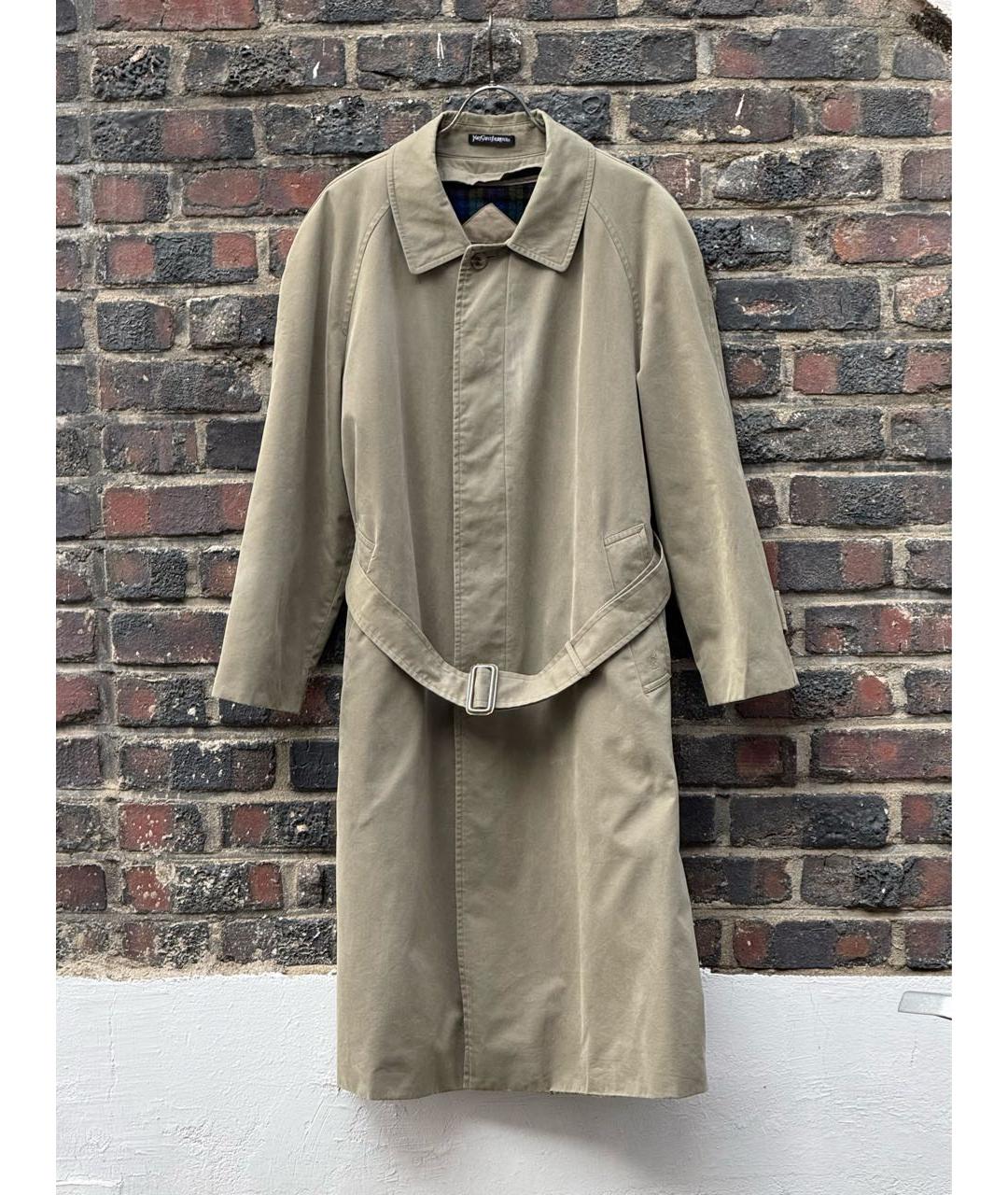 SAINT LAURENT Бежевый тренч / плащ, фото 9