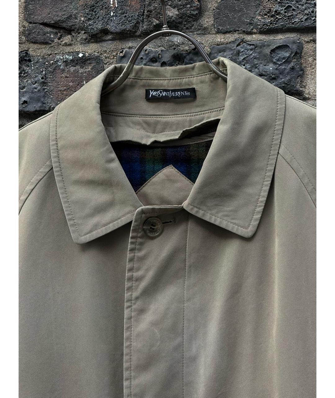 SAINT LAURENT Бежевый тренч / плащ, фото 4