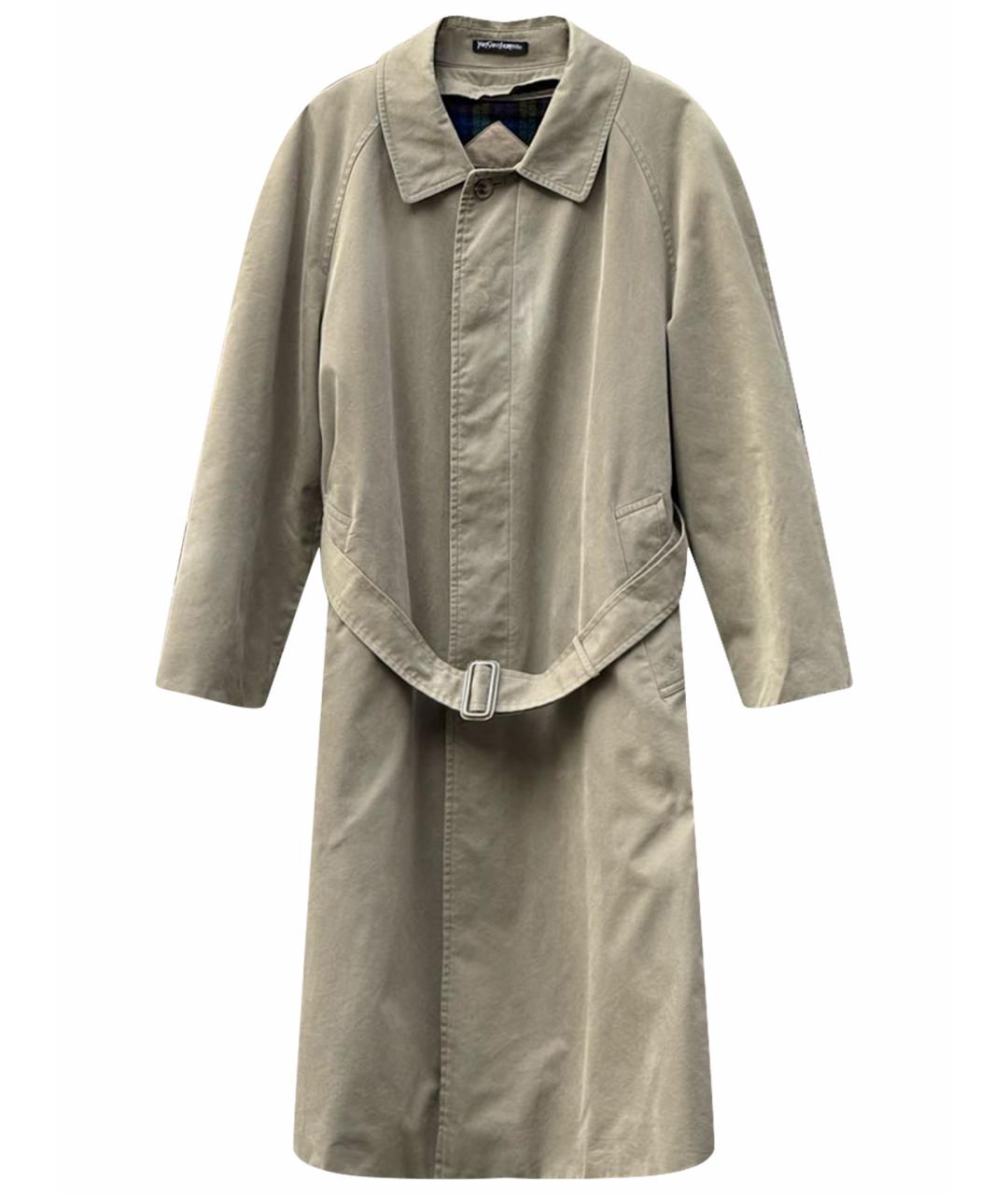 SAINT LAURENT Бежевый тренч / плащ, фото 1
