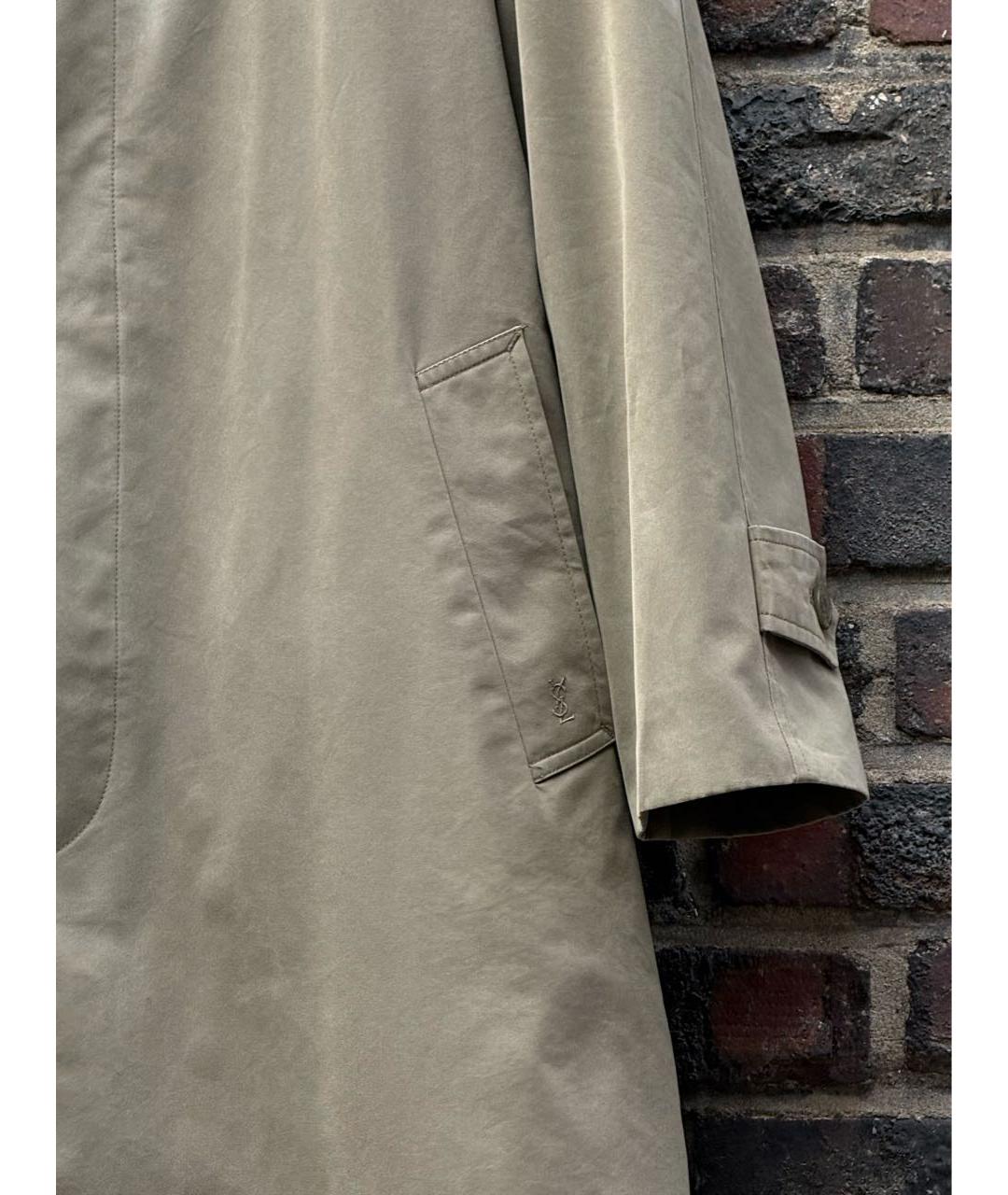 SAINT LAURENT Бежевый тренч / плащ, фото 3