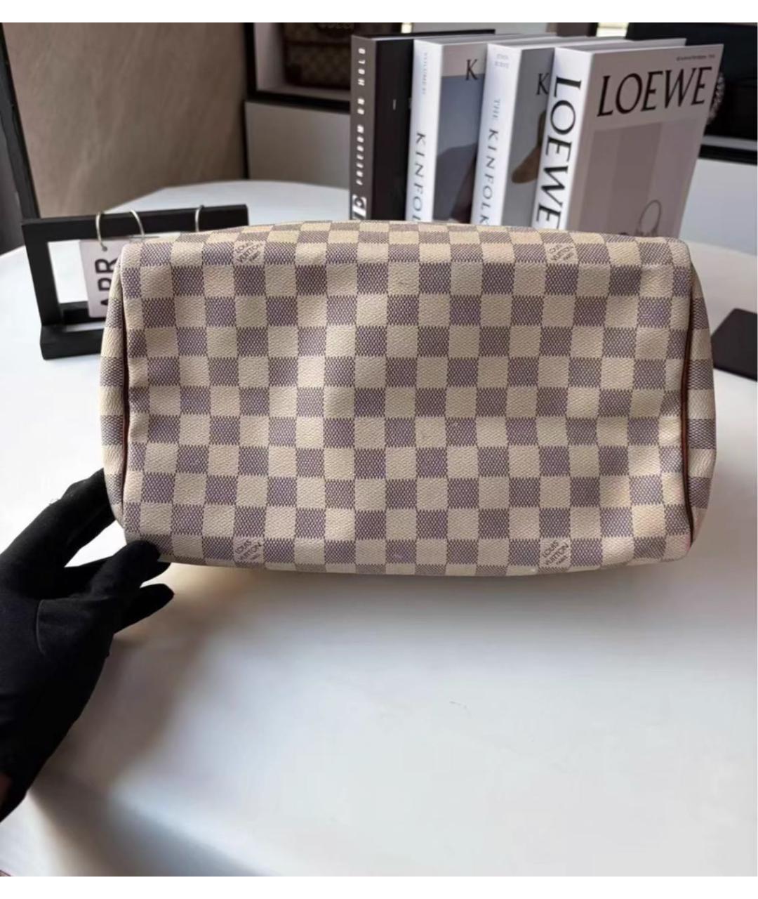 LOUIS VUITTON Белая сумка с короткими ручками, фото 4