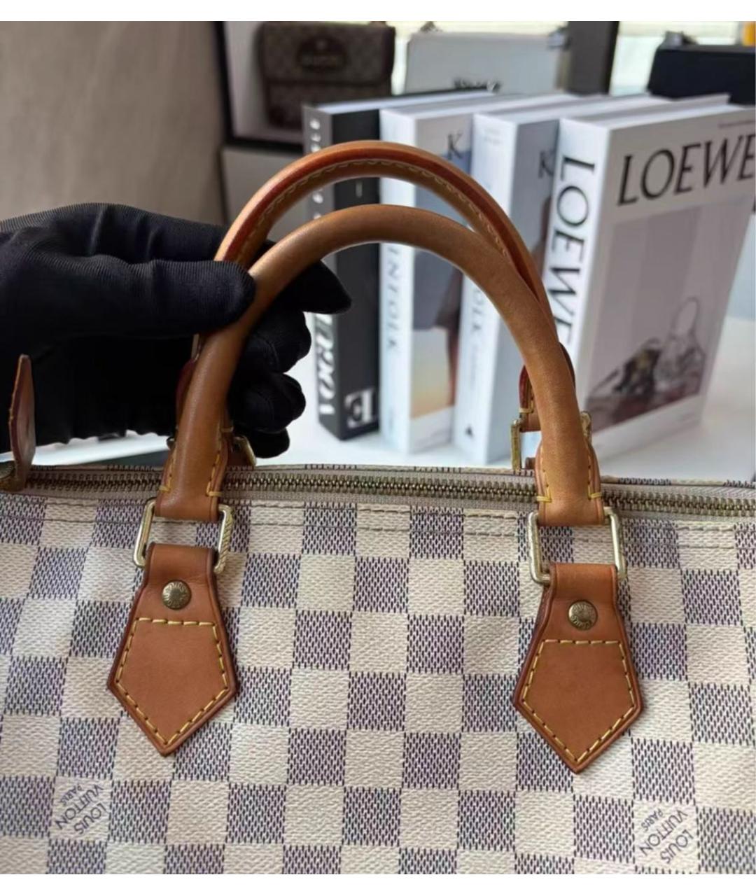 LOUIS VUITTON Белая сумка с короткими ручками, фото 6