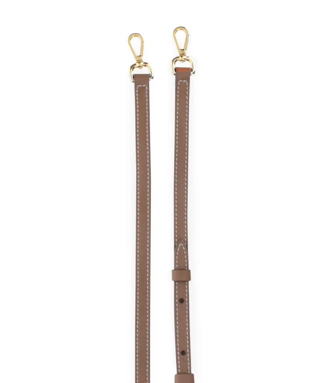 JACQUEMUS Коричневая кожаная сумка с короткими ручками, фото 5