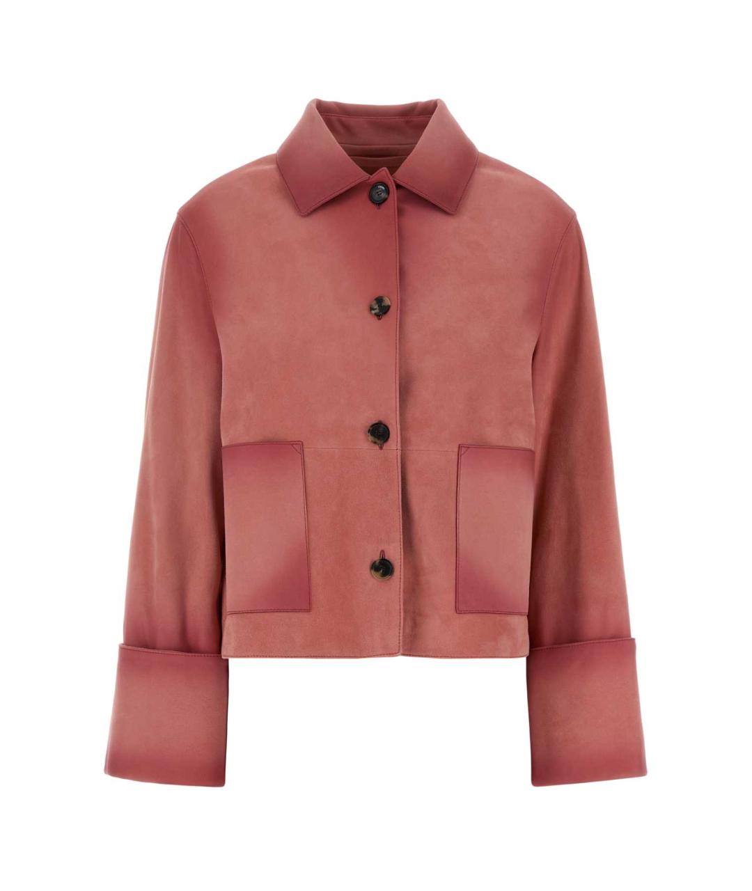 LOEWE Розовая кожаная куртка, фото 1