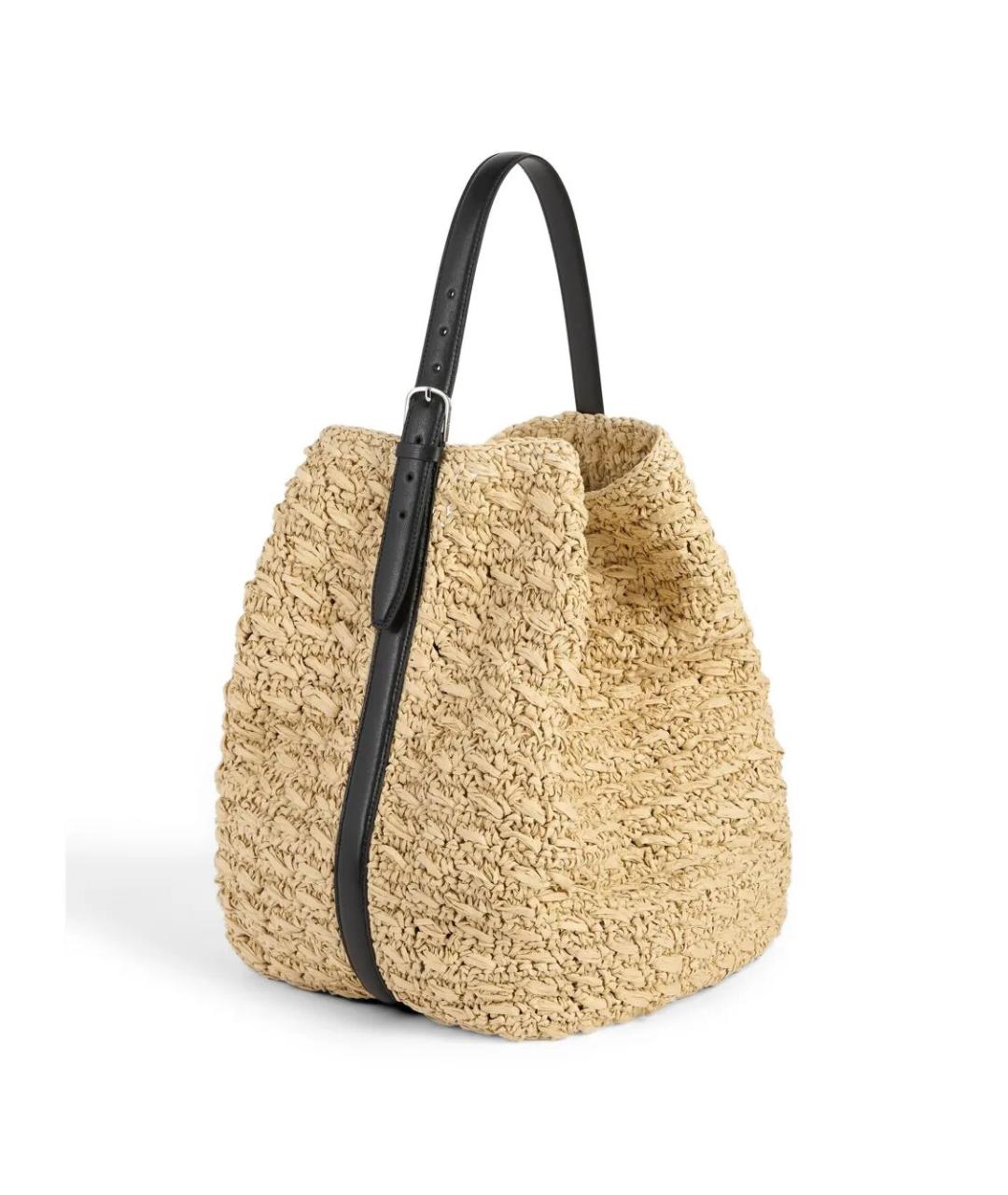 TOTEME Бежевая пелетеная сумка тоут, фото 2