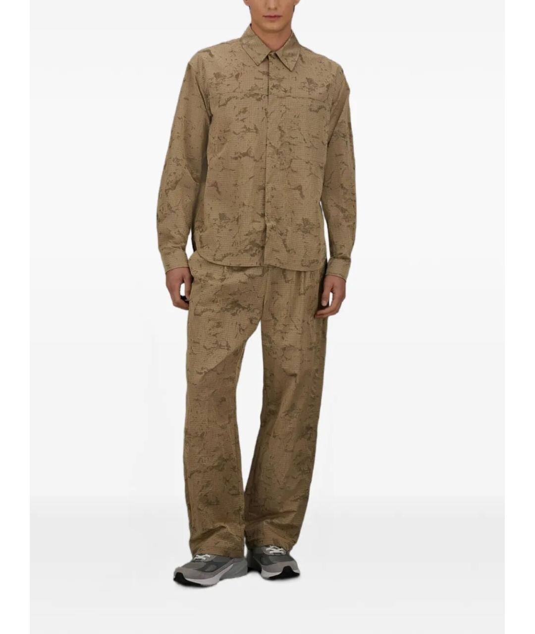 LAMINAR Коричневые полиамидовые повседневные брюки, фото 4