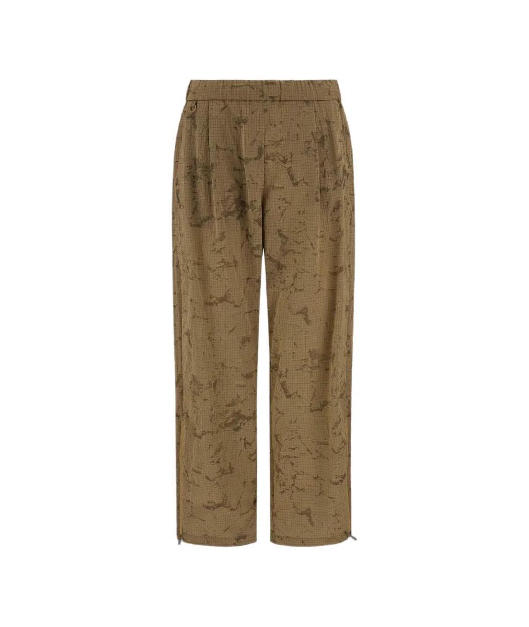 LAMINAR Коричневые полиамидовые повседневные брюки, фото 3