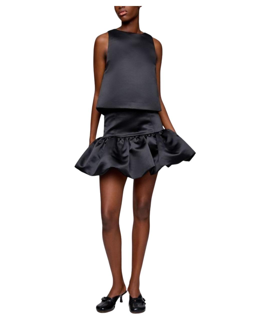 GANNI Черная юбка мини, фото 2