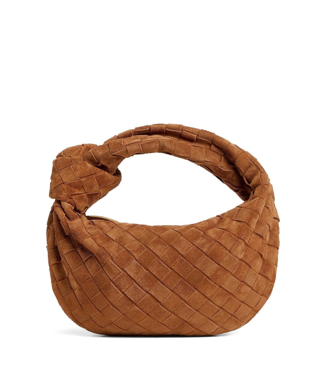 BOTTEGA VENETA Коричневая замшевая сумка с короткими ручками, фото 1