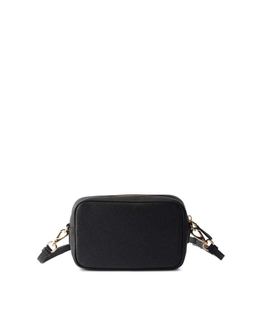 PRADA Черная кожаная сумка через плечо, фото 4