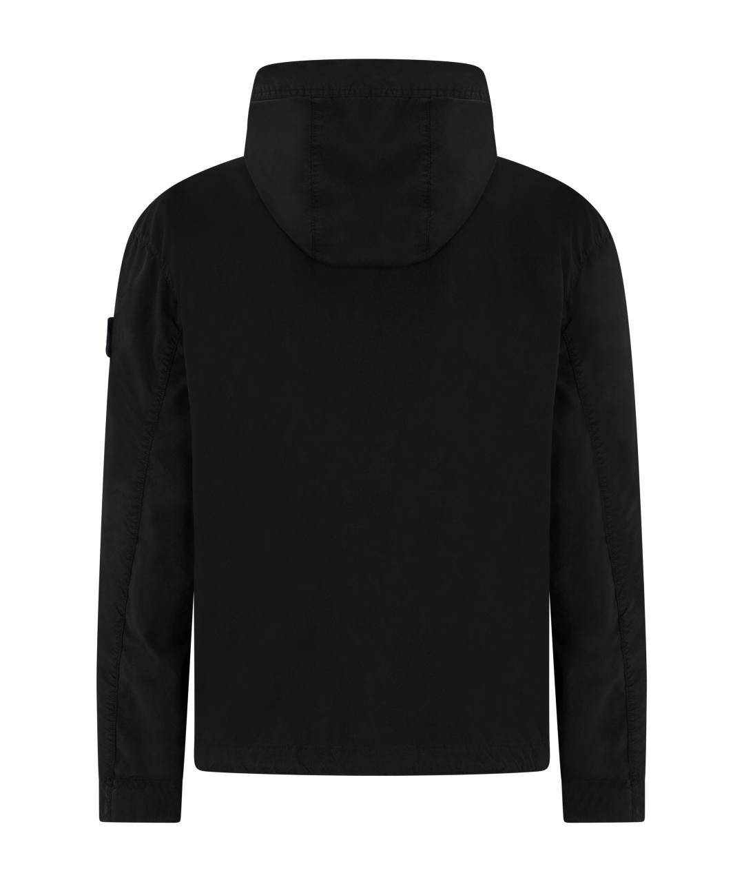 STONE ISLAND Черная полиэстеровая куртка, фото 2