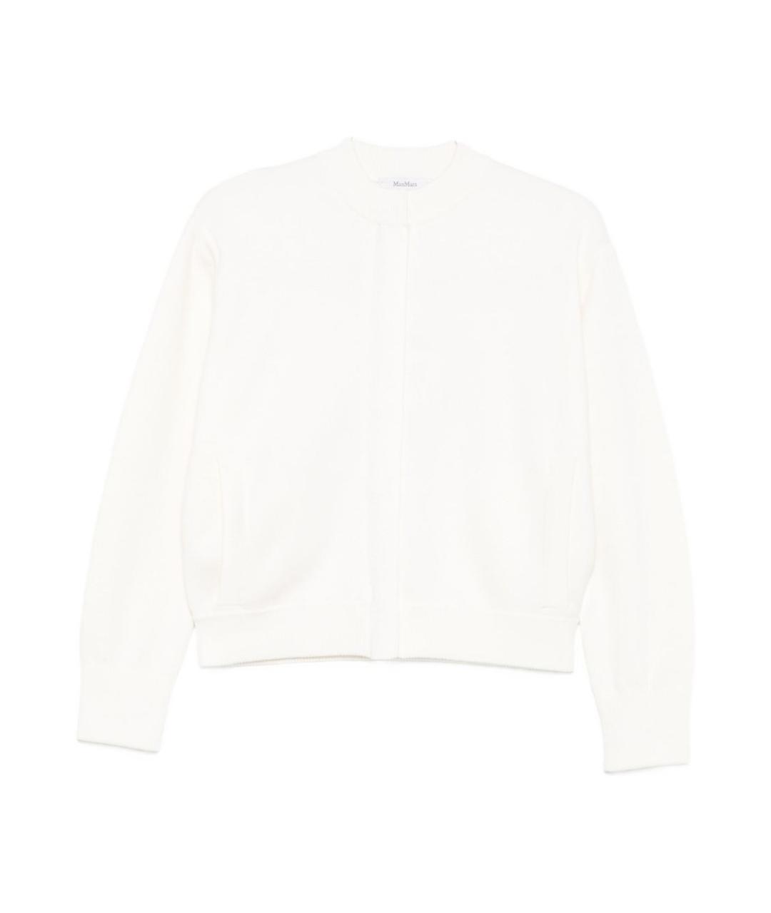 MAX MARA Белый шерстяной кардиган, фото 1