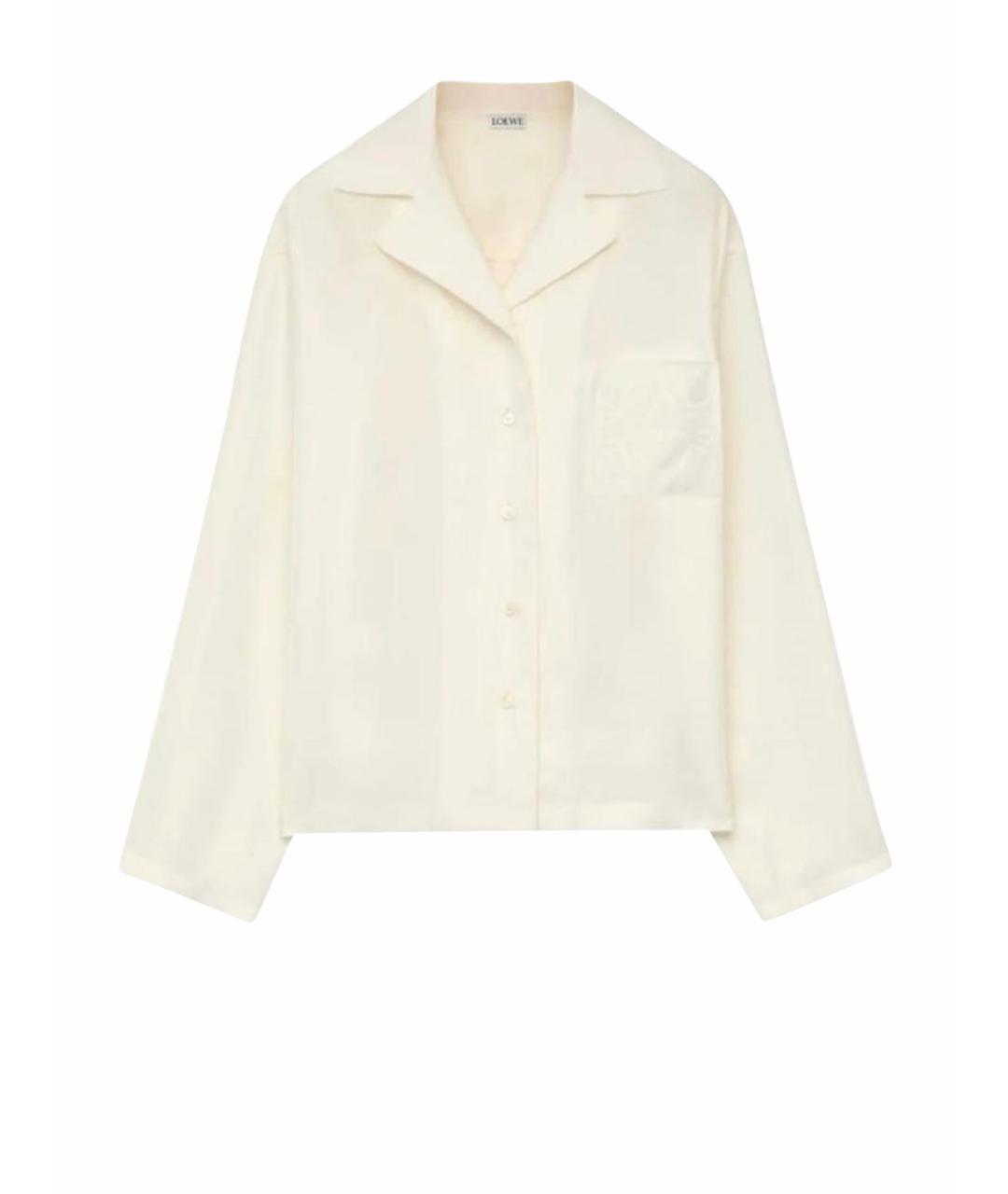 LOEWE Бежевая шелковая блузы, фото 1