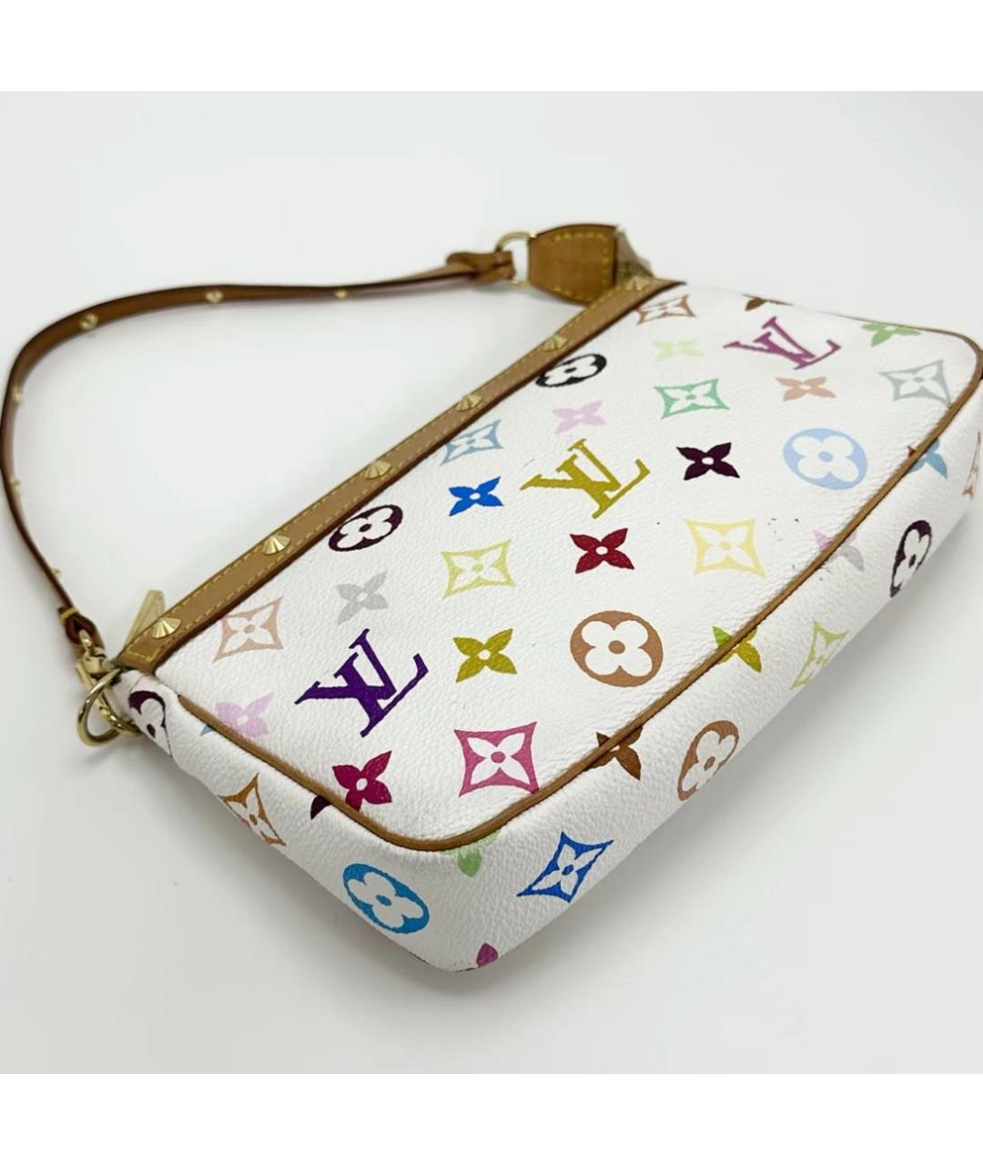 LOUIS VUITTON Белая сумка с короткими ручками, фото 3