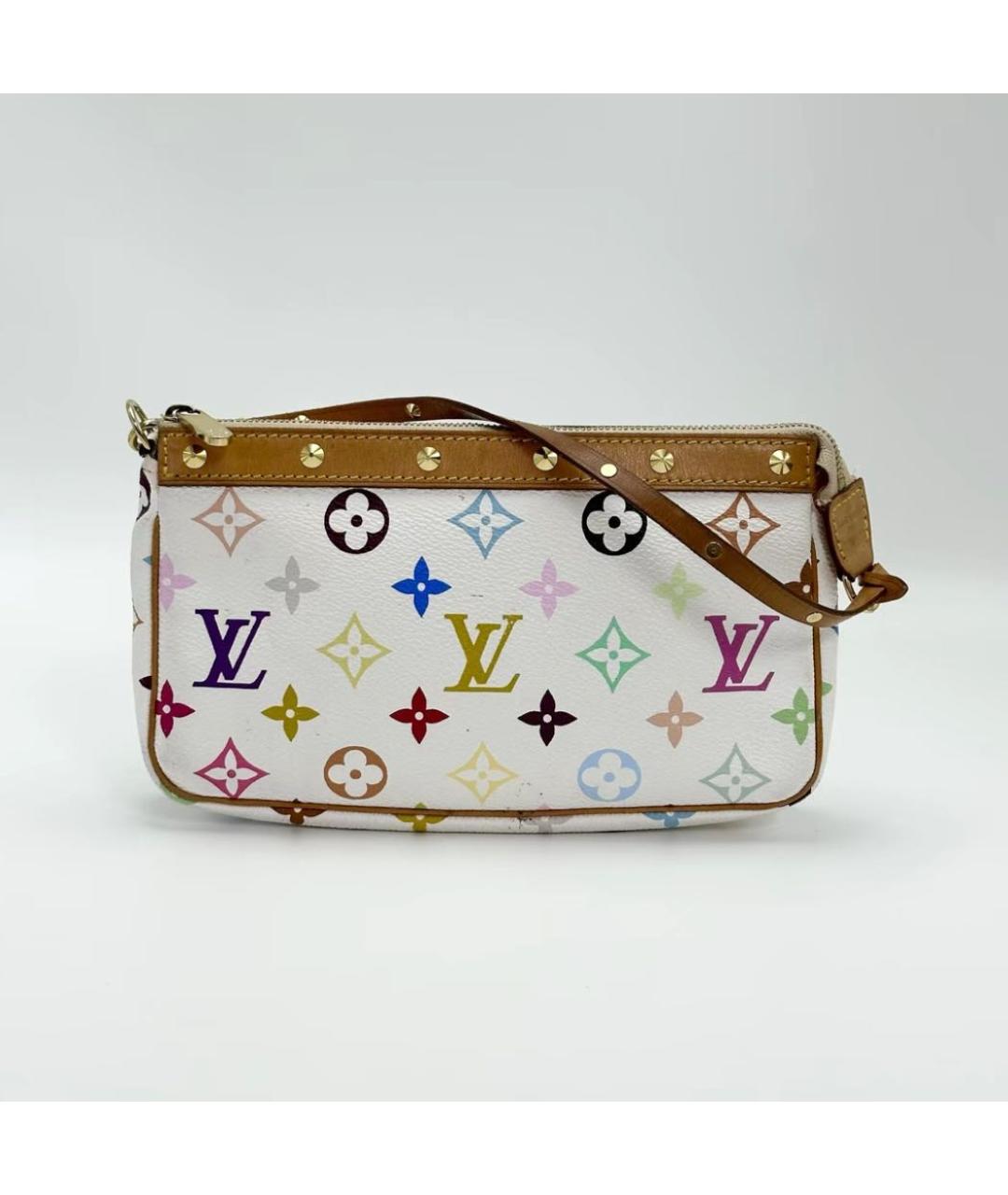 LOUIS VUITTON Белая сумка с короткими ручками, фото 6