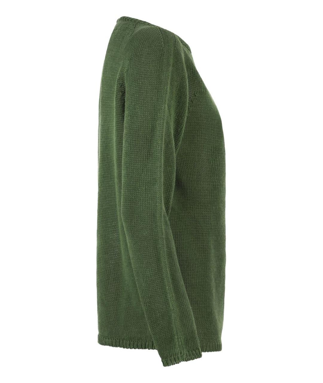 'S MAX MARA Зеленый льняной джемпер / свитер, фото 3