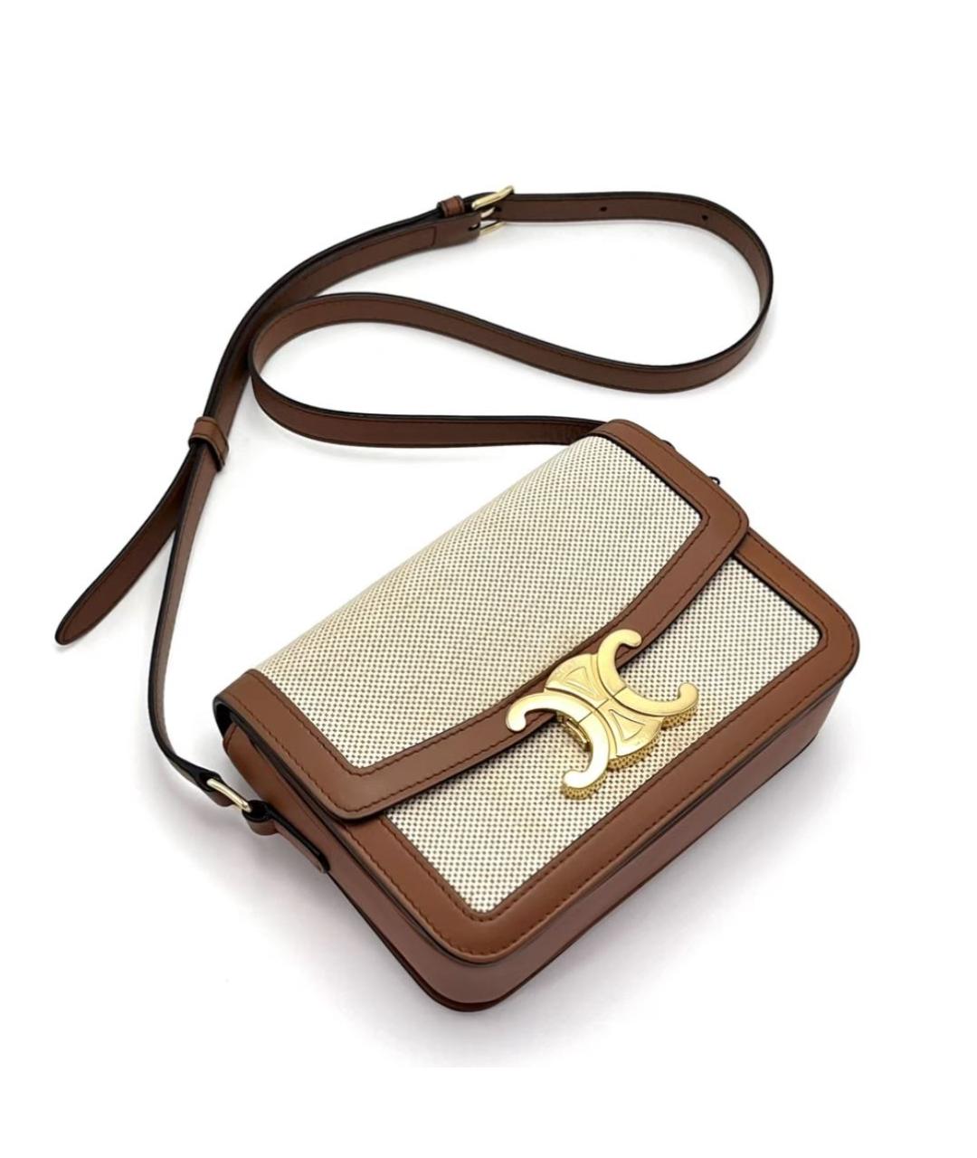 CELINE Бежевая сумка через плечо, фото 2