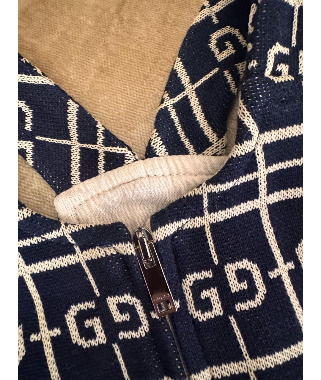 GUCCI Темно-синий хлопковый комбинезон, фото 4