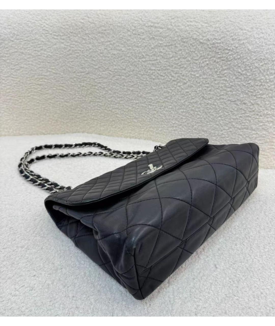 CHANEL Черная кожаная сумка через плечо, фото 4