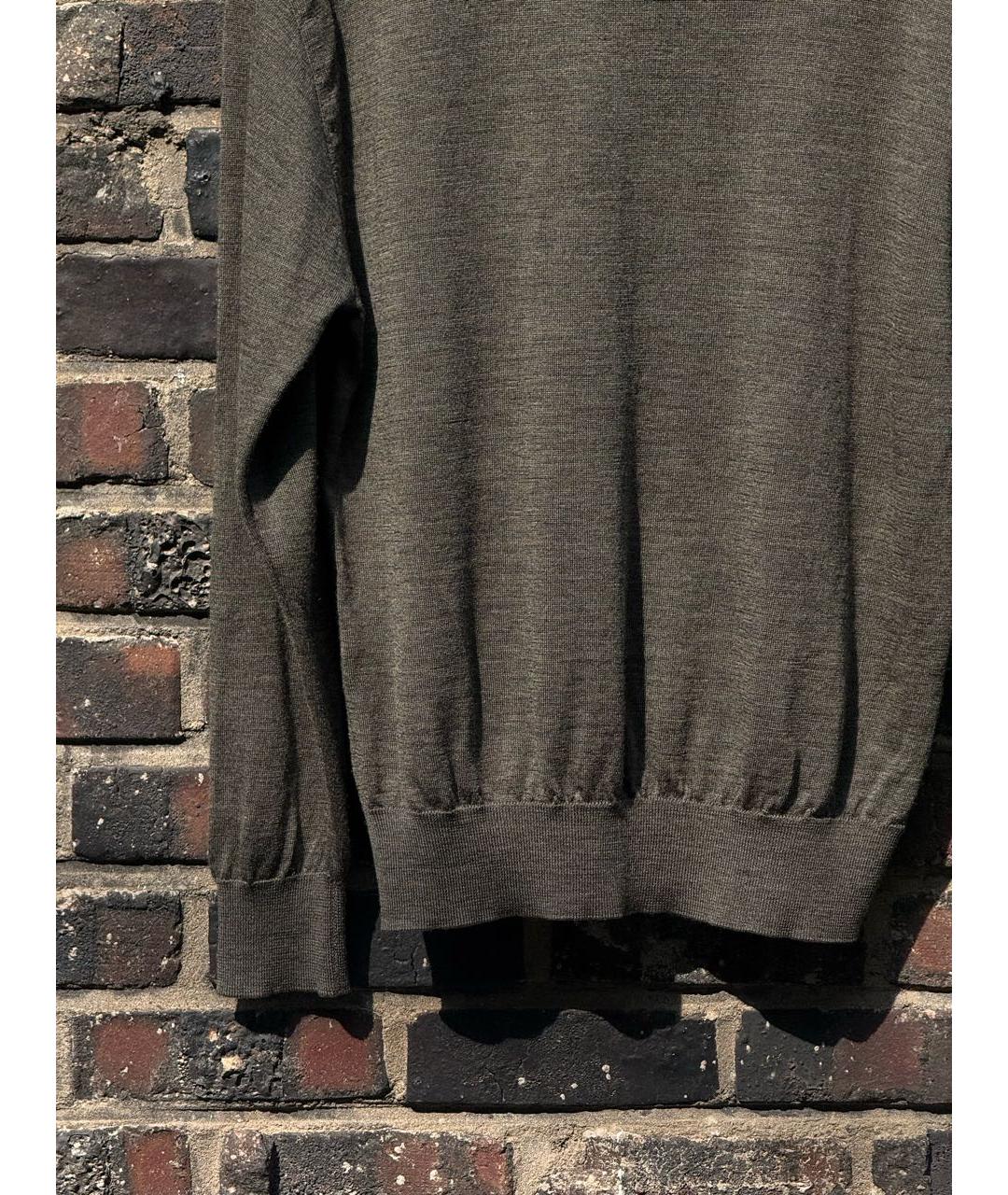 SAINT LAURENT Антрацитовая шерстяная водолазка, фото 8