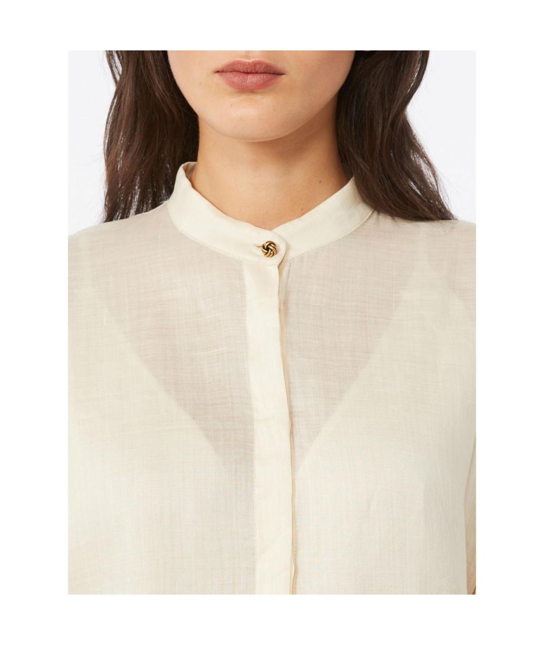 MAX MARA STUDIO Бежевая блузы, фото 3