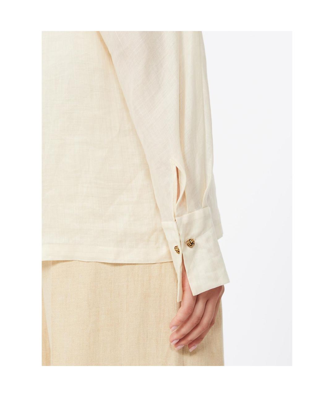 MAX MARA STUDIO Бежевая блузы, фото 4