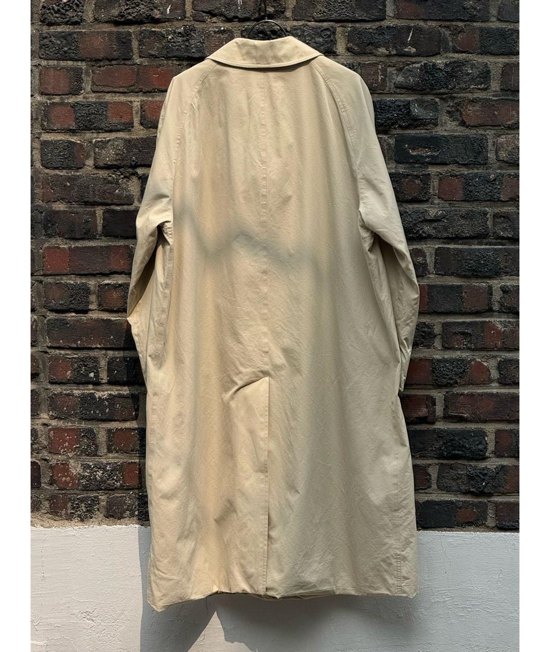 BURBERRY Бежевый хлопковый тренч / плащ, фото 6