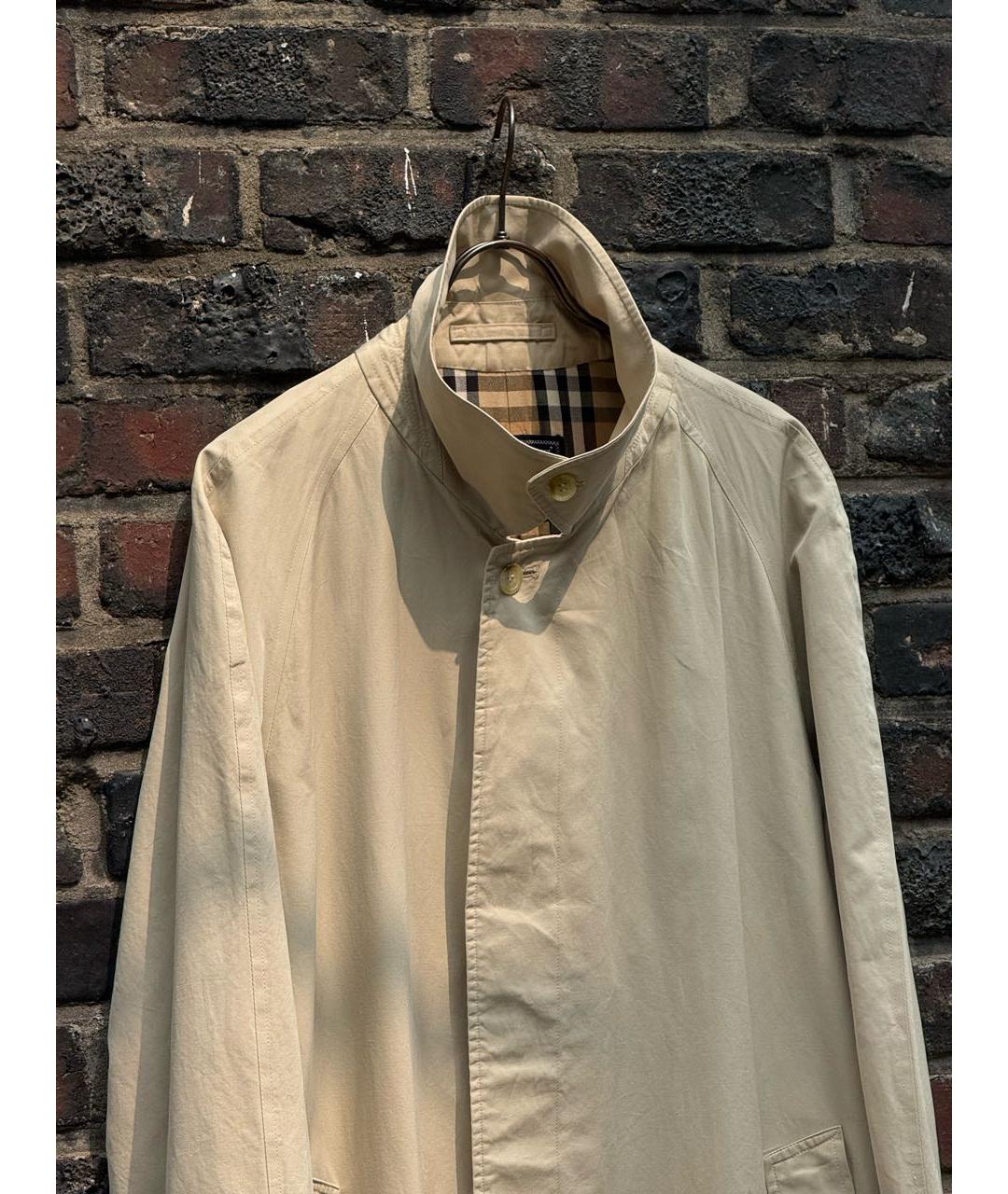 BURBERRY Бежевый хлопковый тренч / плащ, фото 4