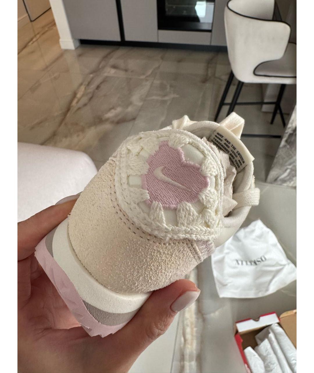 NIKE Белые кожаные кроссовки, фото 3