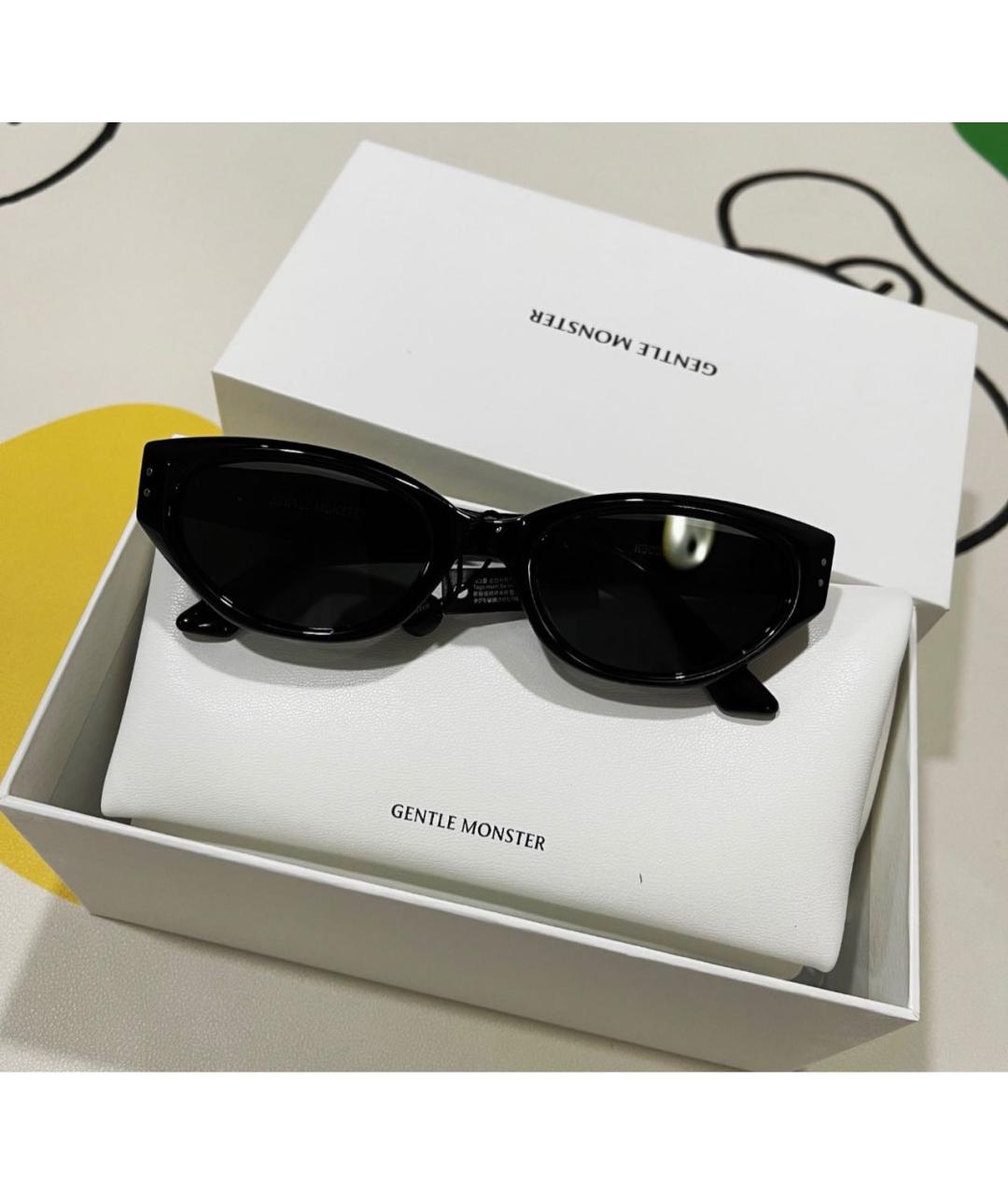 GENTLE MONSTER Черные пластиковые солнцезащитные очки, фото 2