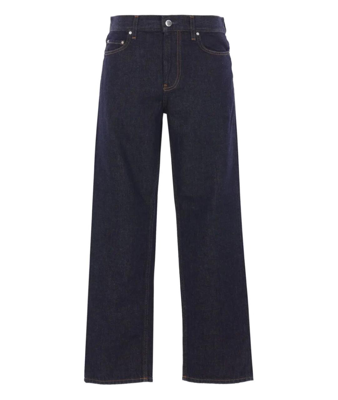 TOTEME Синие хлопковые прямые джинсы, фото 1