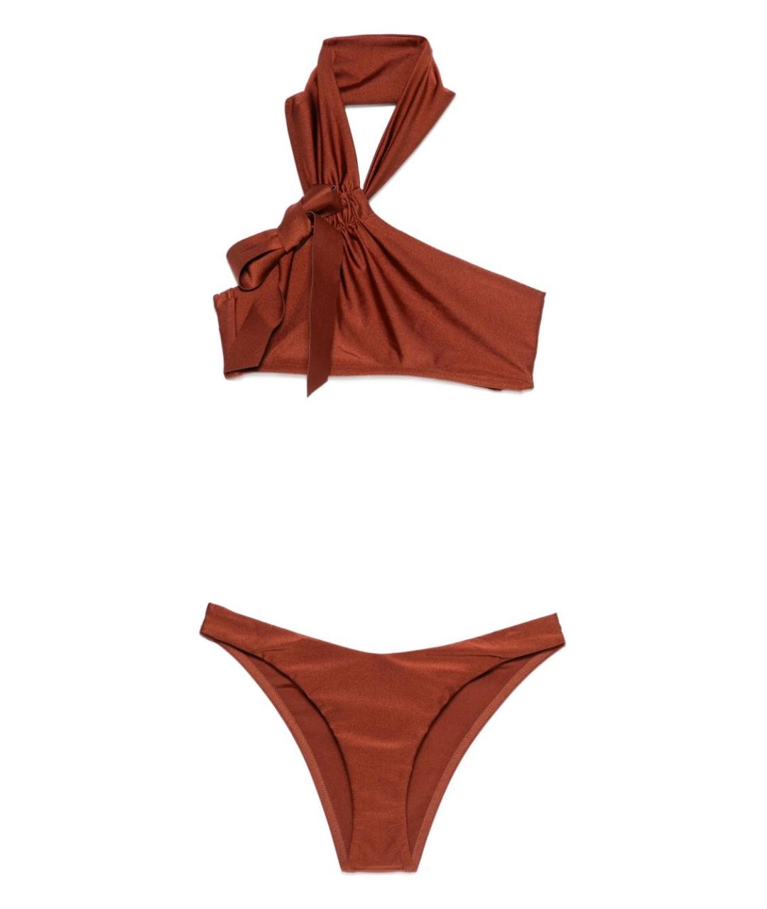 ZIMMERMANN Коричневый полиэстеровый купальник, фото 1