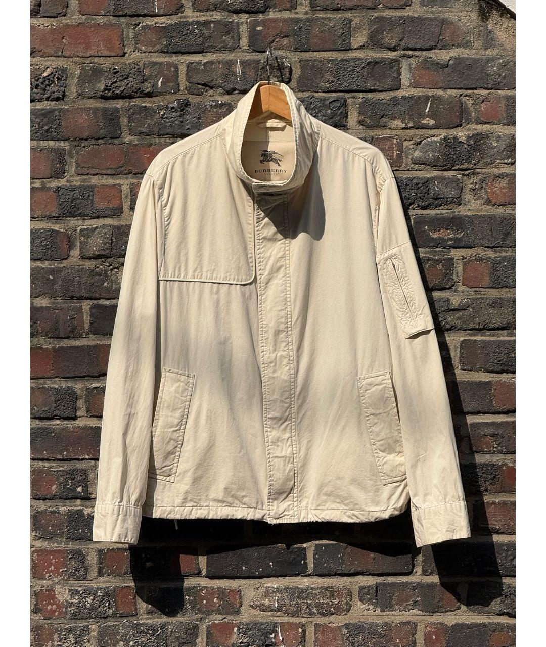 BURBERRY Белая хлопковая куртка, фото 9