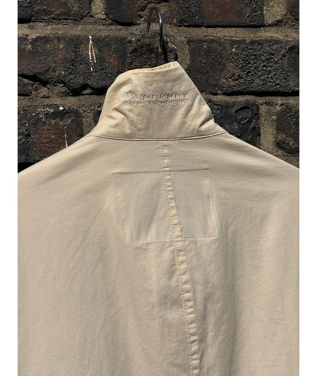 BURBERRY Белая хлопковая куртка, фото 8