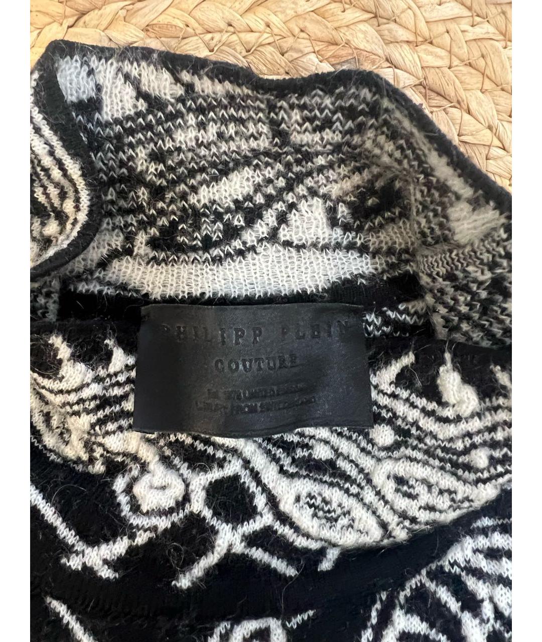 PHILIPP PLEIN Мульти шерстяное повседневное платье, фото 7