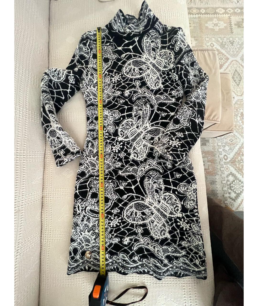 PHILIPP PLEIN Мульти шерстяное повседневное платье, фото 2