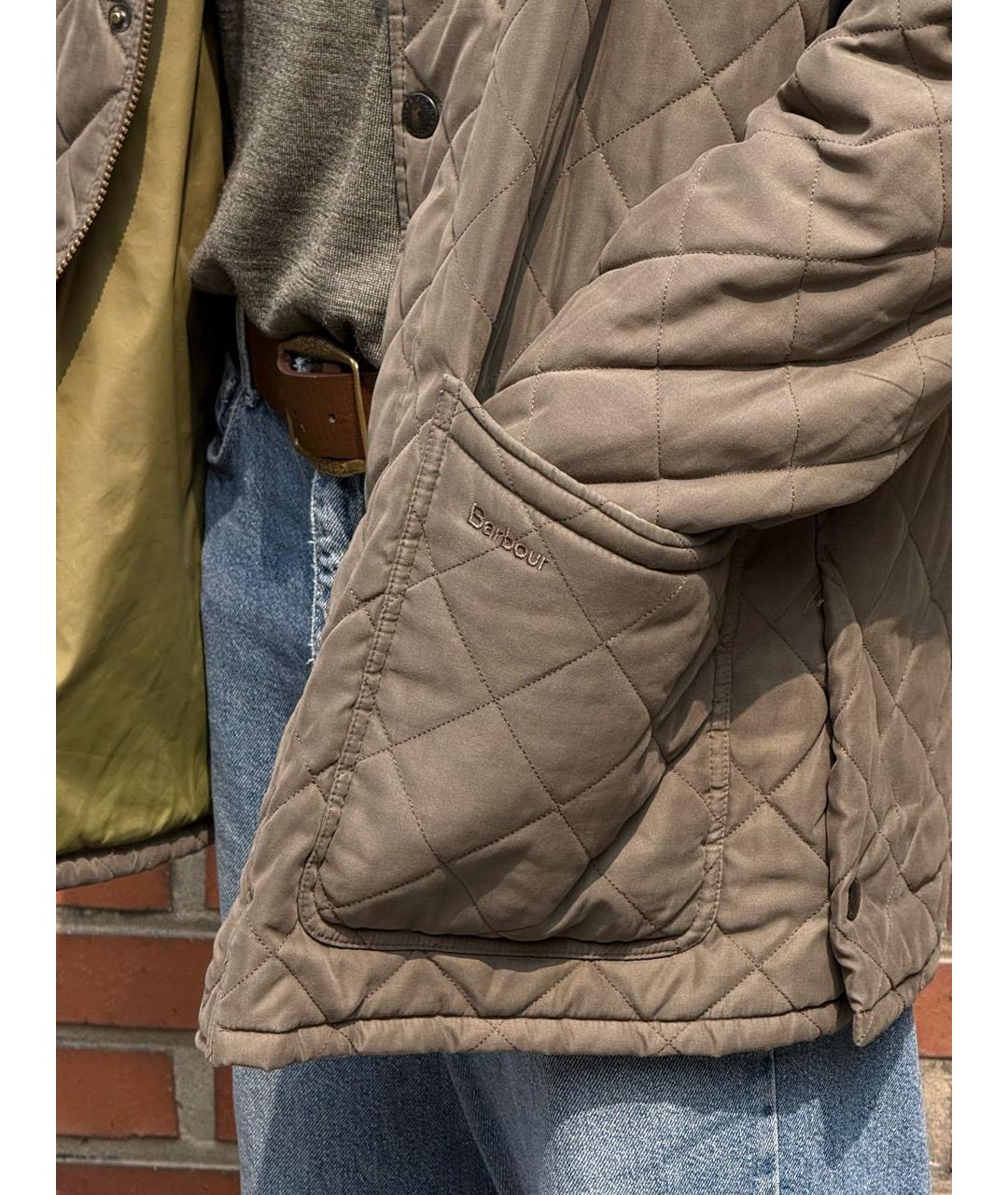 BARBOUR Хаки куртка, фото 8