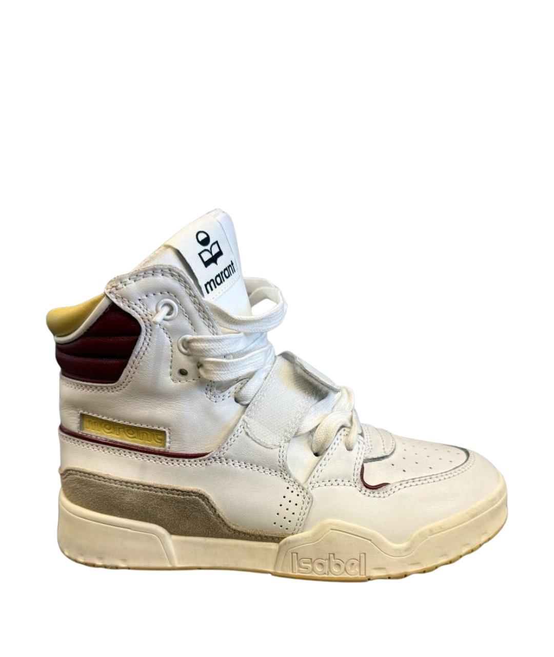 ISABEL MARANT Белые кожаные кроссовки, фото 1