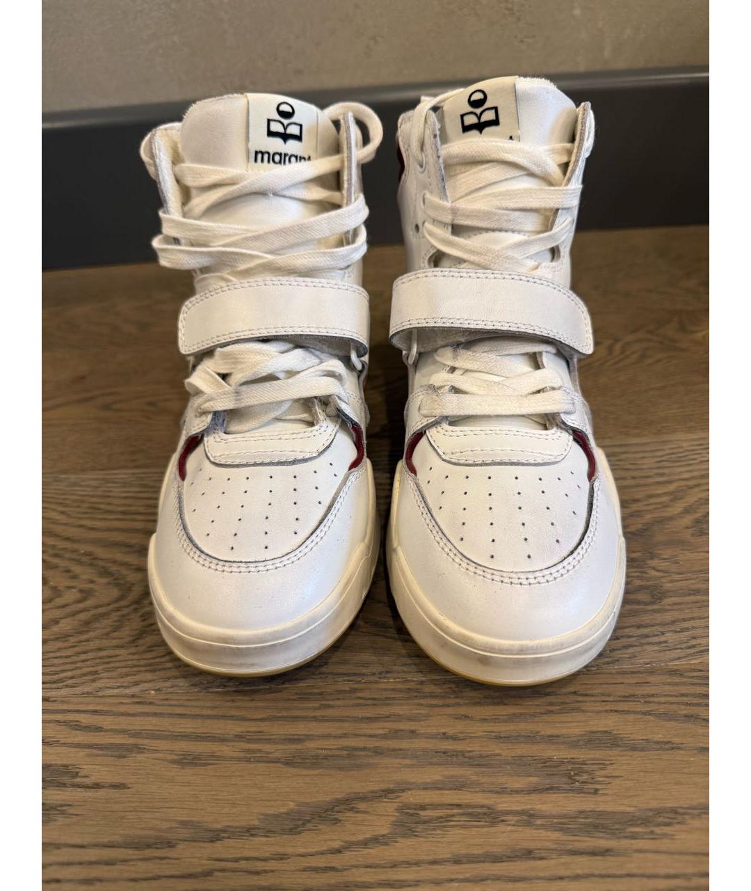 ISABEL MARANT Белые кожаные кроссовки, фото 2