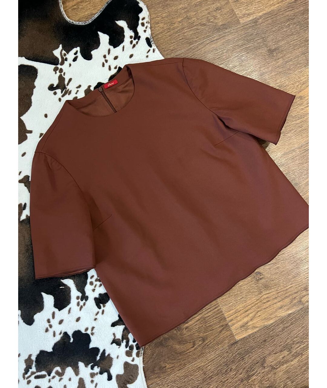 BRIONI Коричневая шерстяная футболка, фото 2