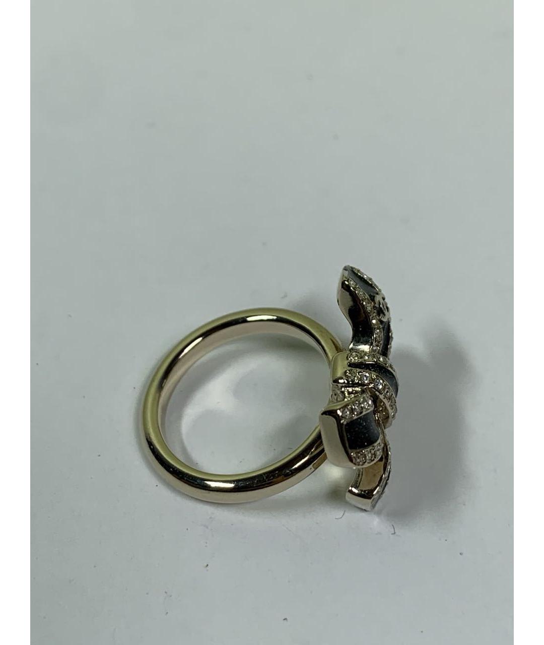 CHANEL Золотое металлическое кольцо, фото 8